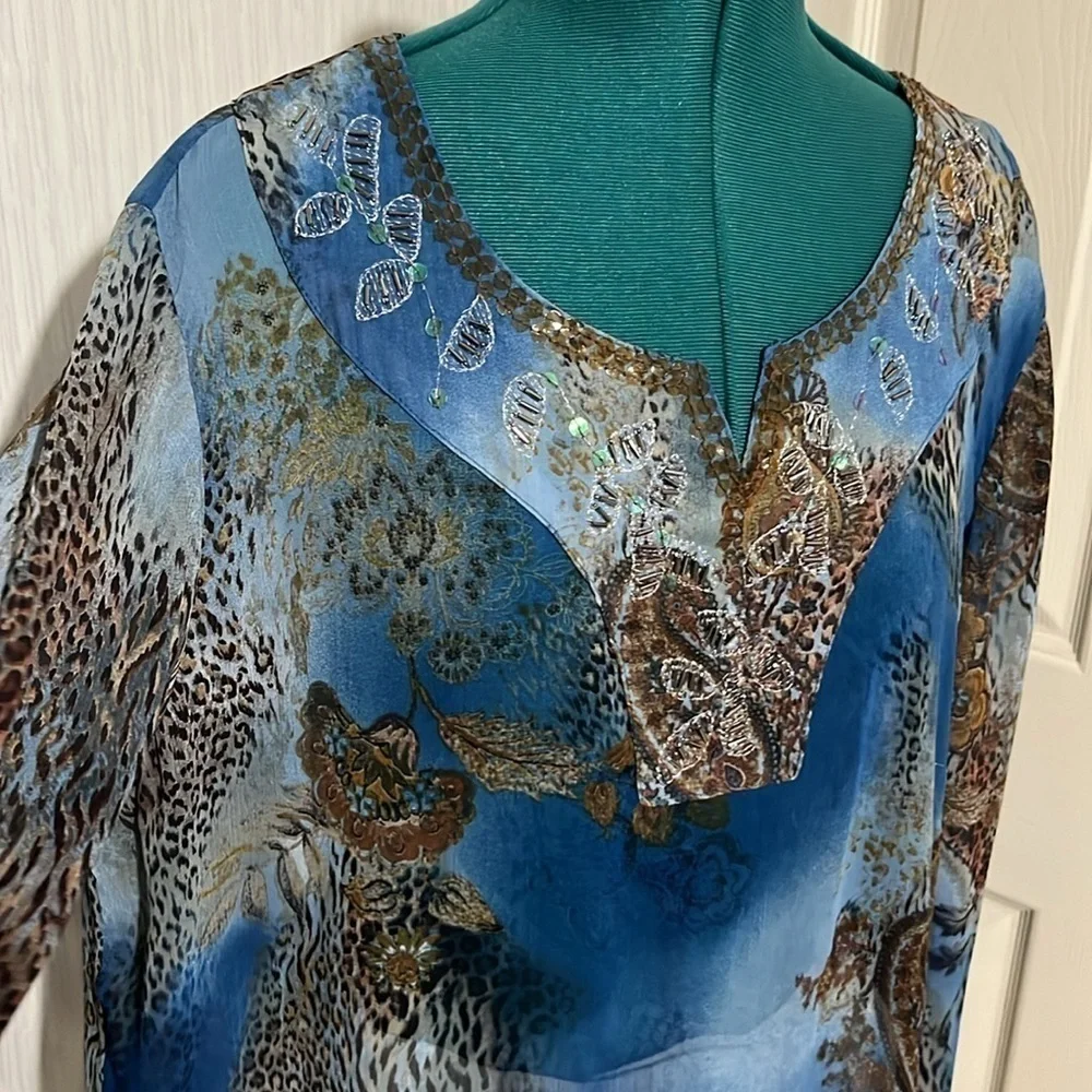 CHICO'S BLOUSE (229T)Posh Show $5.00 - Picture 3 of 7